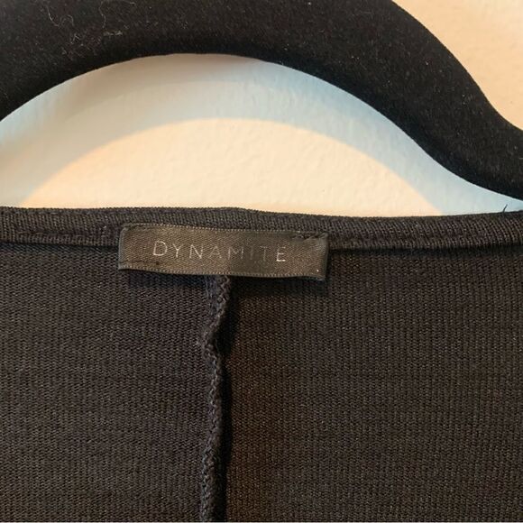 Dynamite Zipper Detail Black Top - Picture 5 of 5
